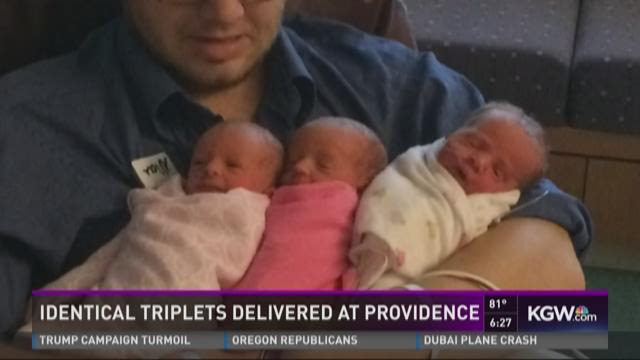 Woman Gives Birth To Rare Identical Triplets