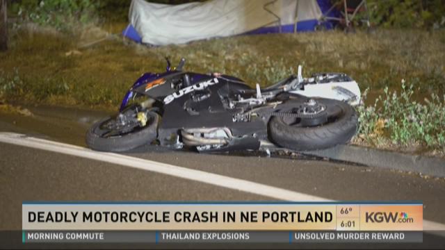 Motorcyclist dies in Northeast Portland crash | kgw.com