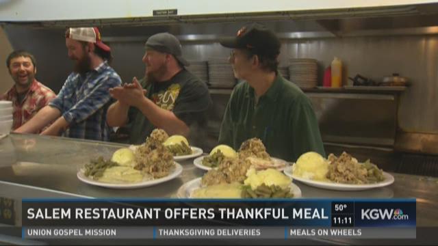 Salem restaurant cooks free meals on Thanksgiving