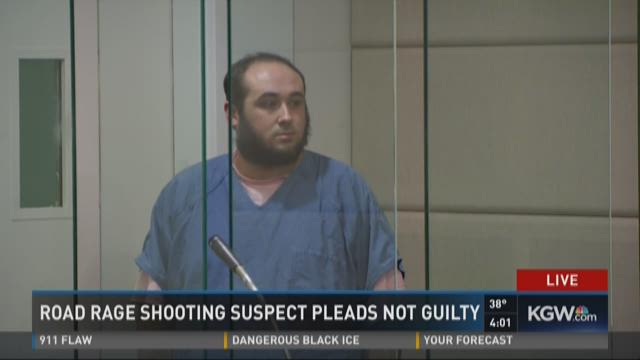 Suspect in road rage shooting pleads not guilty | kgw.com